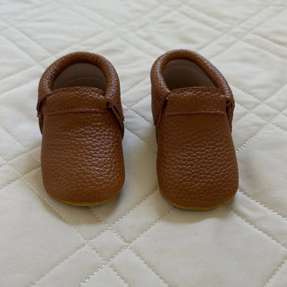 Monkey Feet Classic Brown Baby Mocs 6-12 M